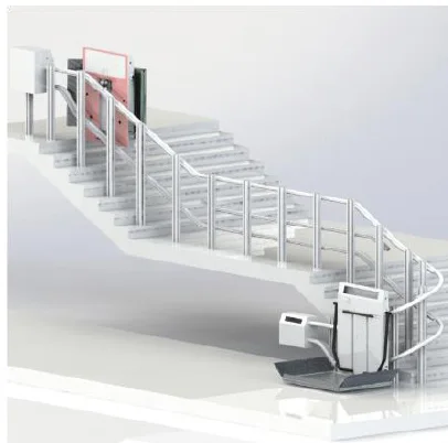 ลิฟต์คนพิการแบบรางโค้งต่อเนื่อง (Sprocket Lift)